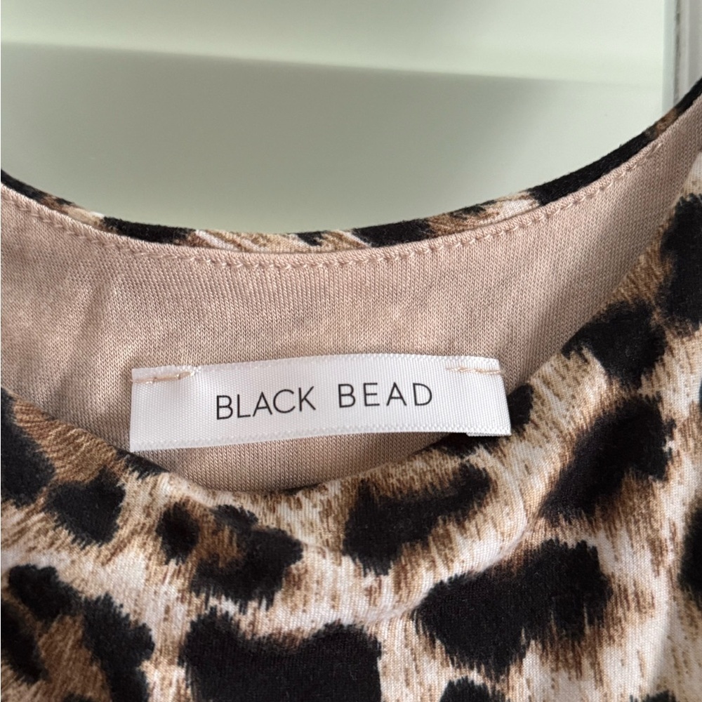 Black and Brown Leopard Print Bodycon Dress - Picture 4 of 7